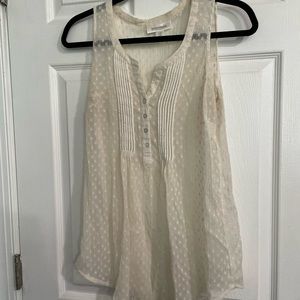 Maternity Sheer White Patterned Blouse